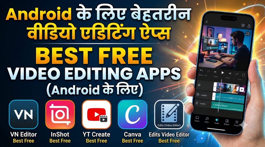 Best Free Video Editing Apps Android के लिए बेहतरीन वीडियो एडिटिंग ऐप्स